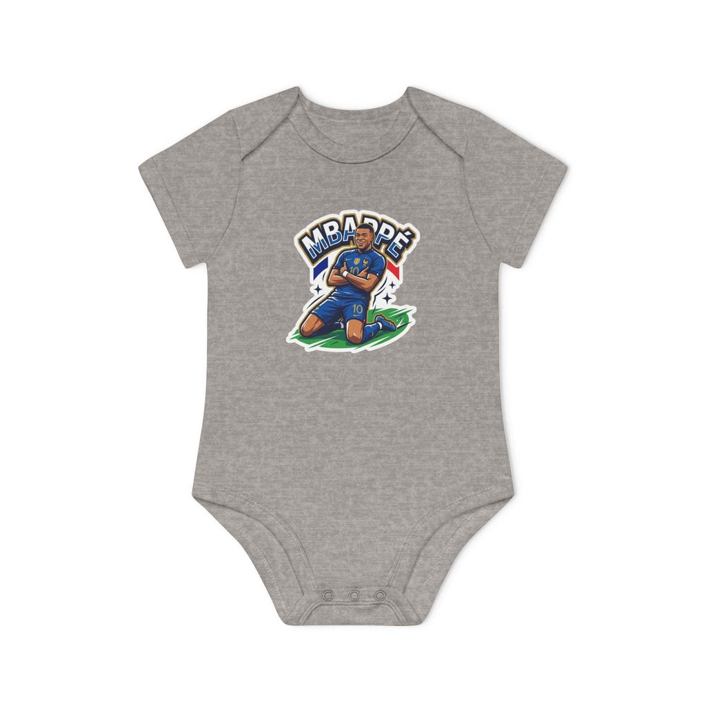 Baby Bodysuit - "France #10 Footballer Rising Star Fan Version" Future Soccer Player & Game Day Energy Organic Baby Onesie.
