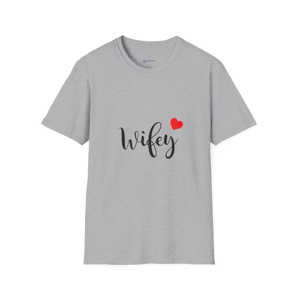 Wifey T-Shirt with Red Heart – Cute Bride & Newlywed Gift Tee