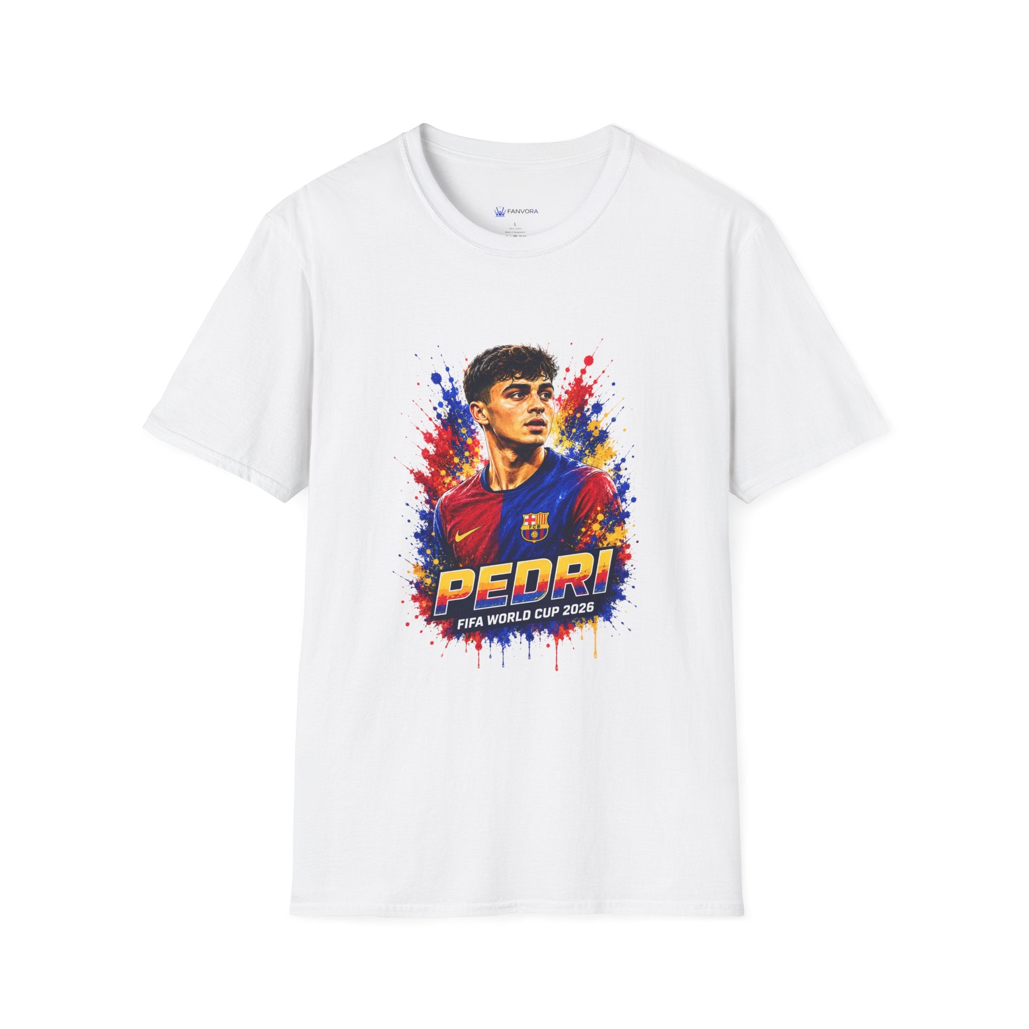 T-Shirt — 'Spain legend' Color Splash Soccer Portrait Tee