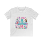 Girls' Princess 8th Birthday T-Shirt — "This Is How I Turn 8" Floral Castle Tee