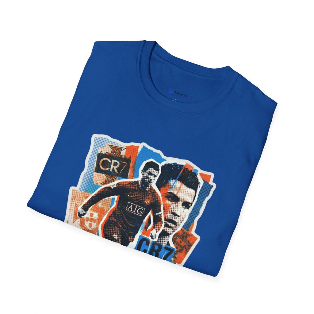 CR7 Soccer Graphic T-Shirt — Vintage Collage World Cup 2026 Fan Inspired.