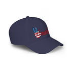 Merica peace sign patriotic baseball cap