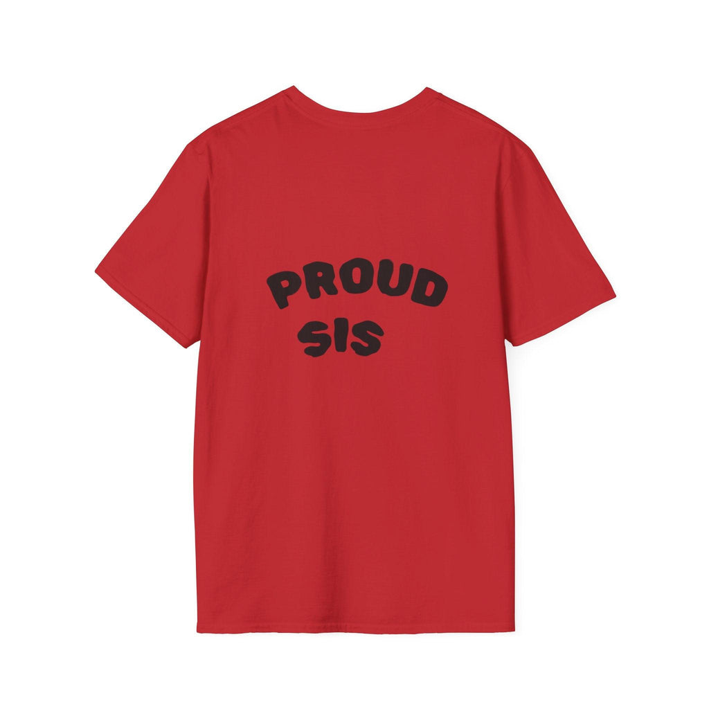 Graduation Day T-Shirt — "Proud Sis" Back Graphic.