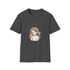 Cute Winking Girl Graphic T-Shirt – Kawaii Heart Tee
