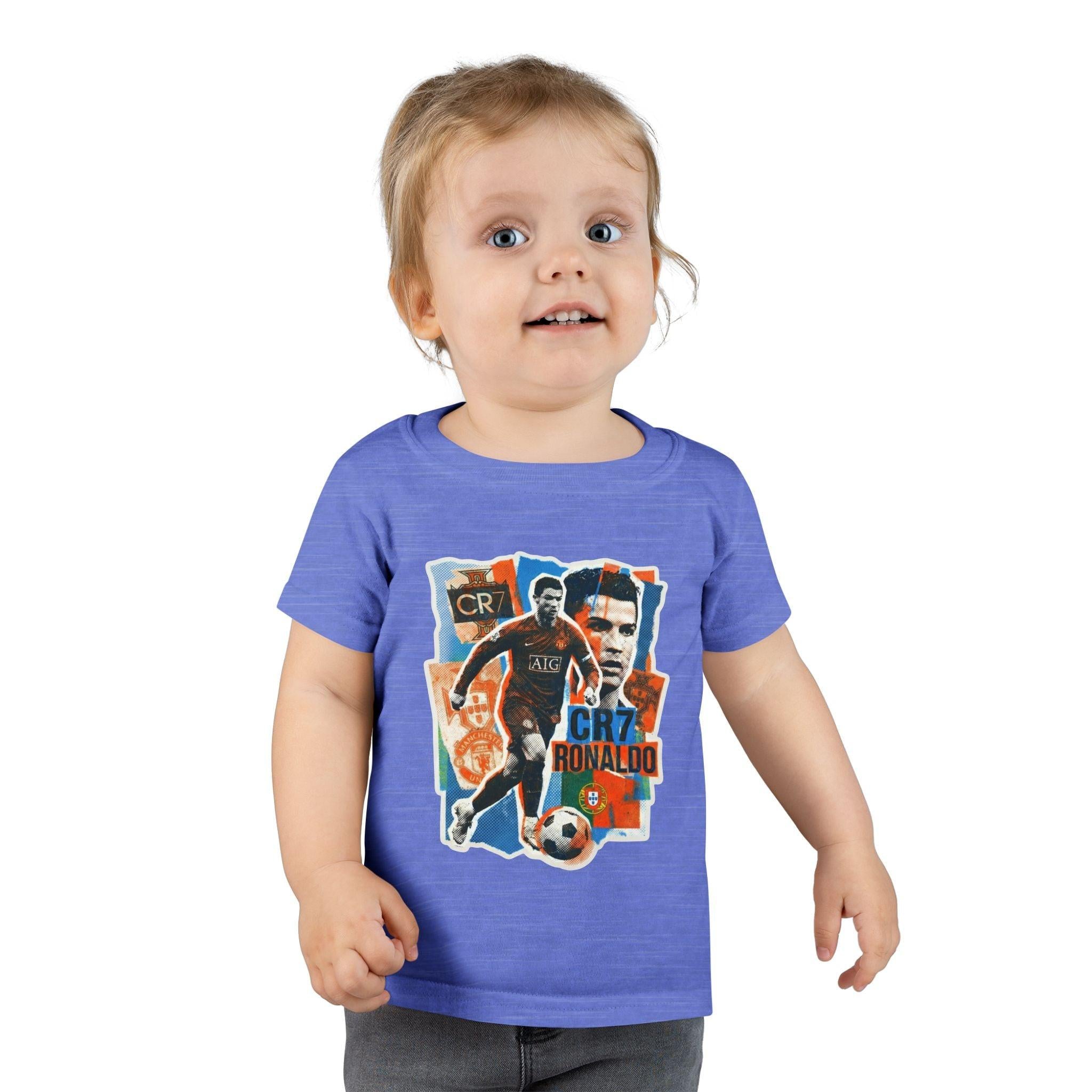 Toddler Soccer Player Graphic Tee — CR7Fan Design.
