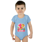 1st Birthday Baby Bodysuit - Happy Birthday Giraffe Onesie