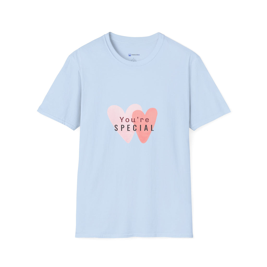 T-Shirt — "You're Special" Pink Heart Graphic Tee — Gift for Friends & Loved Ones