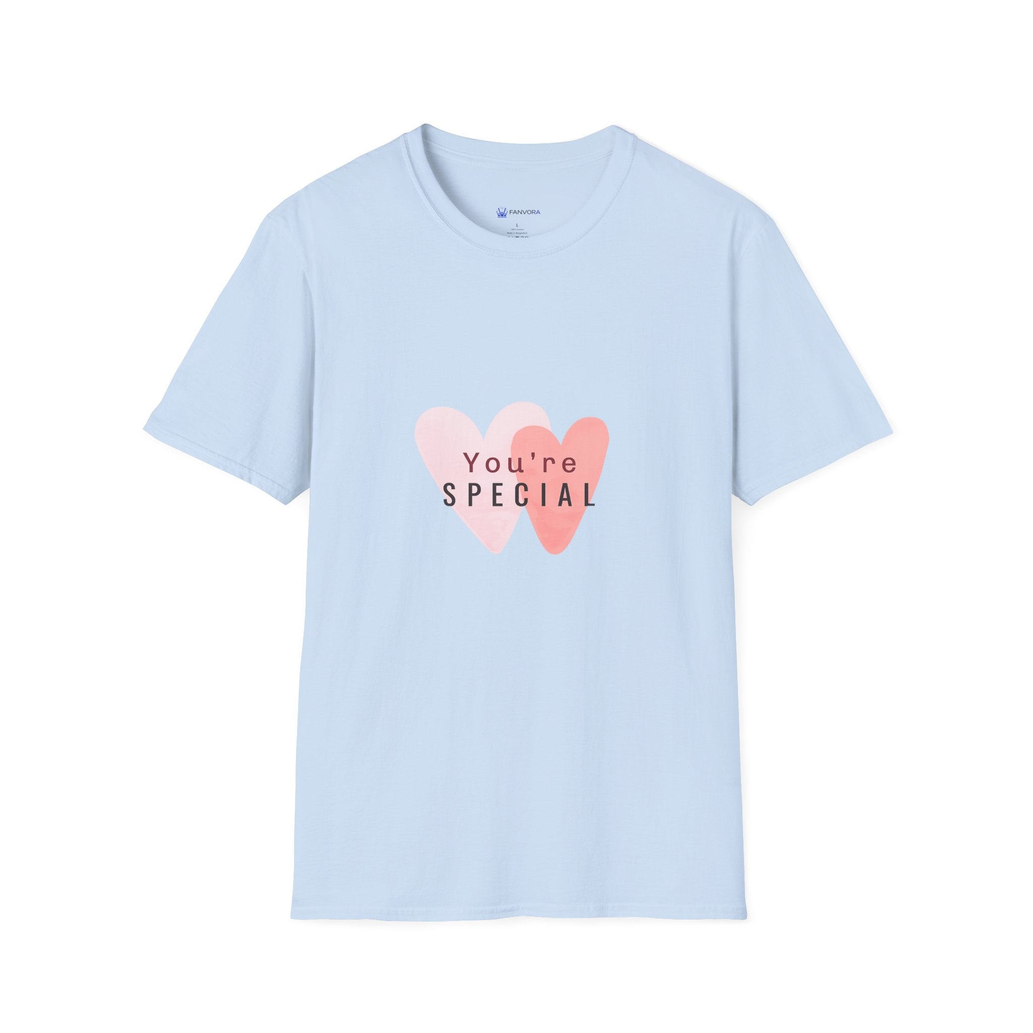 T-Shirt — "You're Special" Pink Heart Graphic Tee — Gift for Friends & Loved Ones