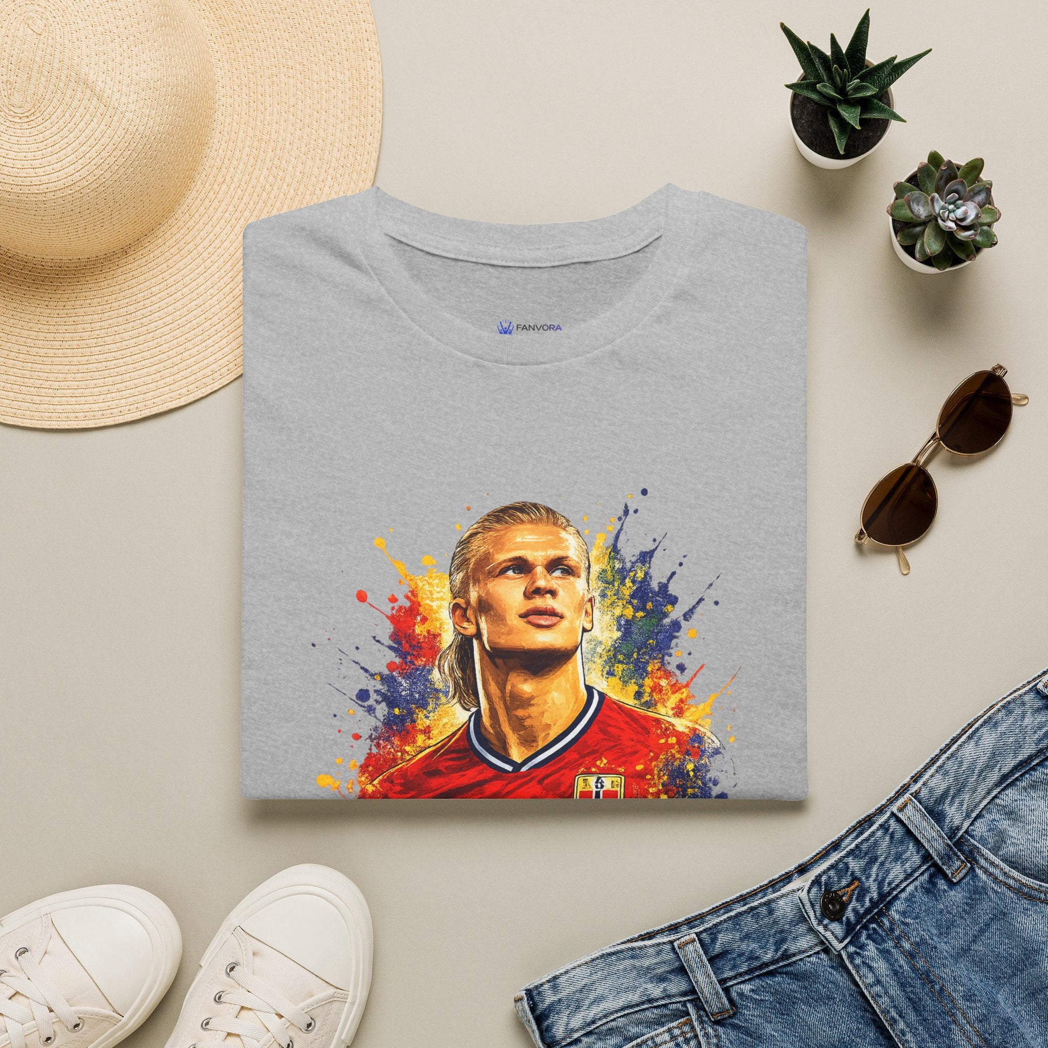 Norway legend Soccer T‑Shirt — Watercolor Portrait Football Tee