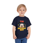 Toddler Tee — "The Birthday Boy" Cartoon Mouse Party Shirt