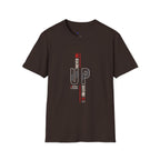 Never Give Up T-Shirt — Motivational Vertical 'Never Up' Graphic Tee