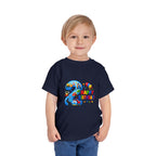 2nd Birthday Toddler Tee — Happy Birthday Number 2 with Cars & Balloons