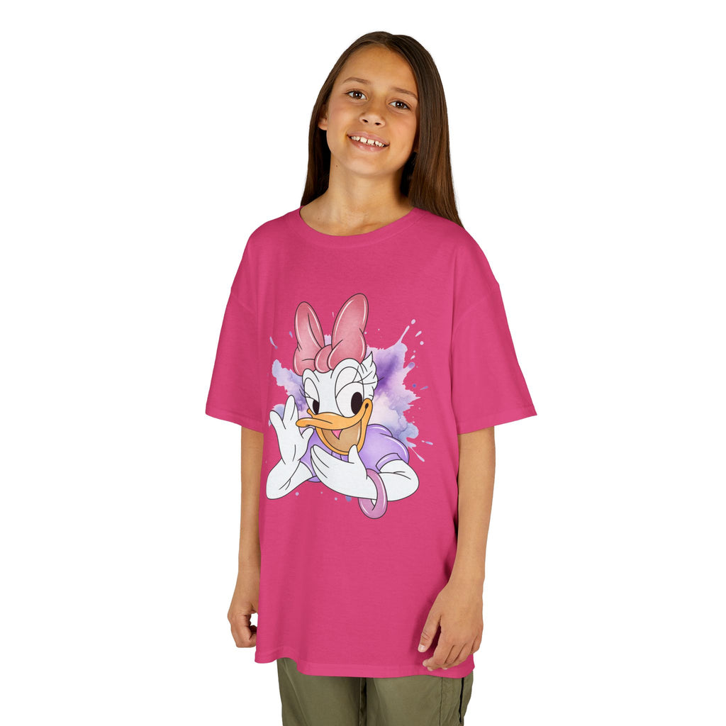 Kids Tee — Cute Daisy Duck Watercolor Graphic