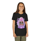 Girls' 5th Birthday Tee - 'Happy Birthday' Glitter Stars Design
