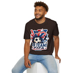 Soccer  Cup T-Shirt – "Go Team! Cup Soccer" USA Flag Design