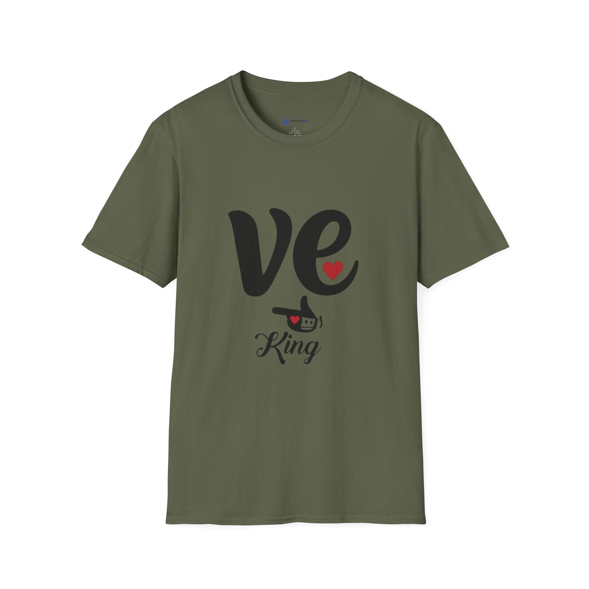 Love King T-Shirt — 've' Heart Graphic Tee