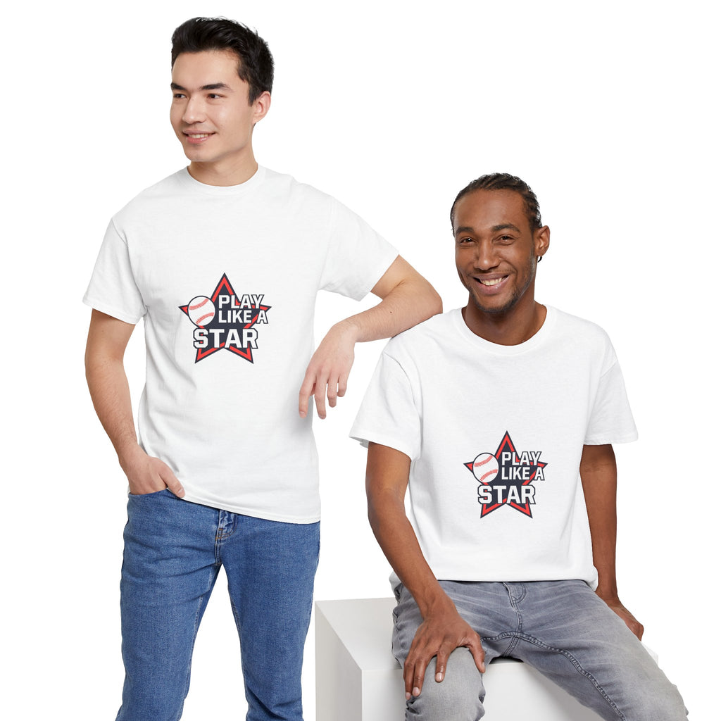 Play Like a Star Baseball Tee — Kids & Youth Sports Shirt