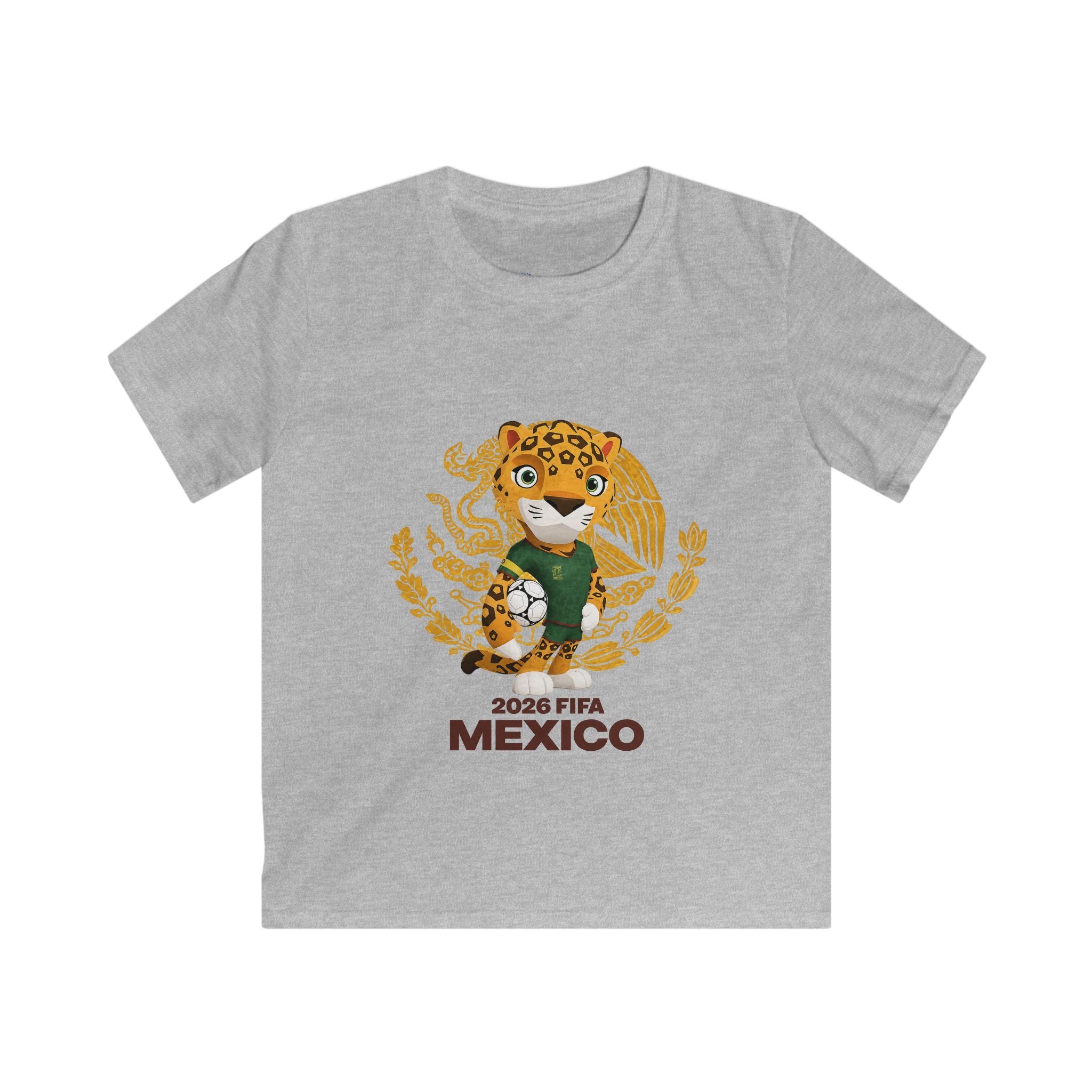 Kids Tee — 2026 FIFA Mexico Jaguar Mascot Soccer Shirt