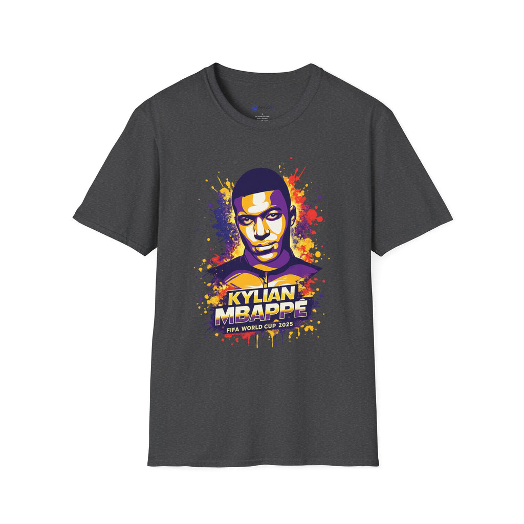 France legend Graphic T-Shirt — Vibrant Splash Portrait Soccer Fan Tee