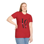 LOVE Heart Graphic T-Shirt — Romantic Valentine's Day Tee