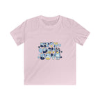 Kids Tee — Cute Blue "Birthday Boy" Bubble Letter Shirt