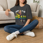 Brazilian Soccer comic style  figure T-Shirt — "Game Is On" Caricature Neymar Fan Tee