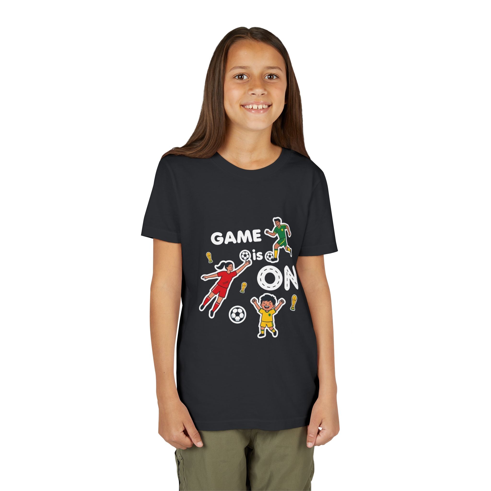 Kids Soccer Players T-Shirt 2026— Youth Football Team Tee