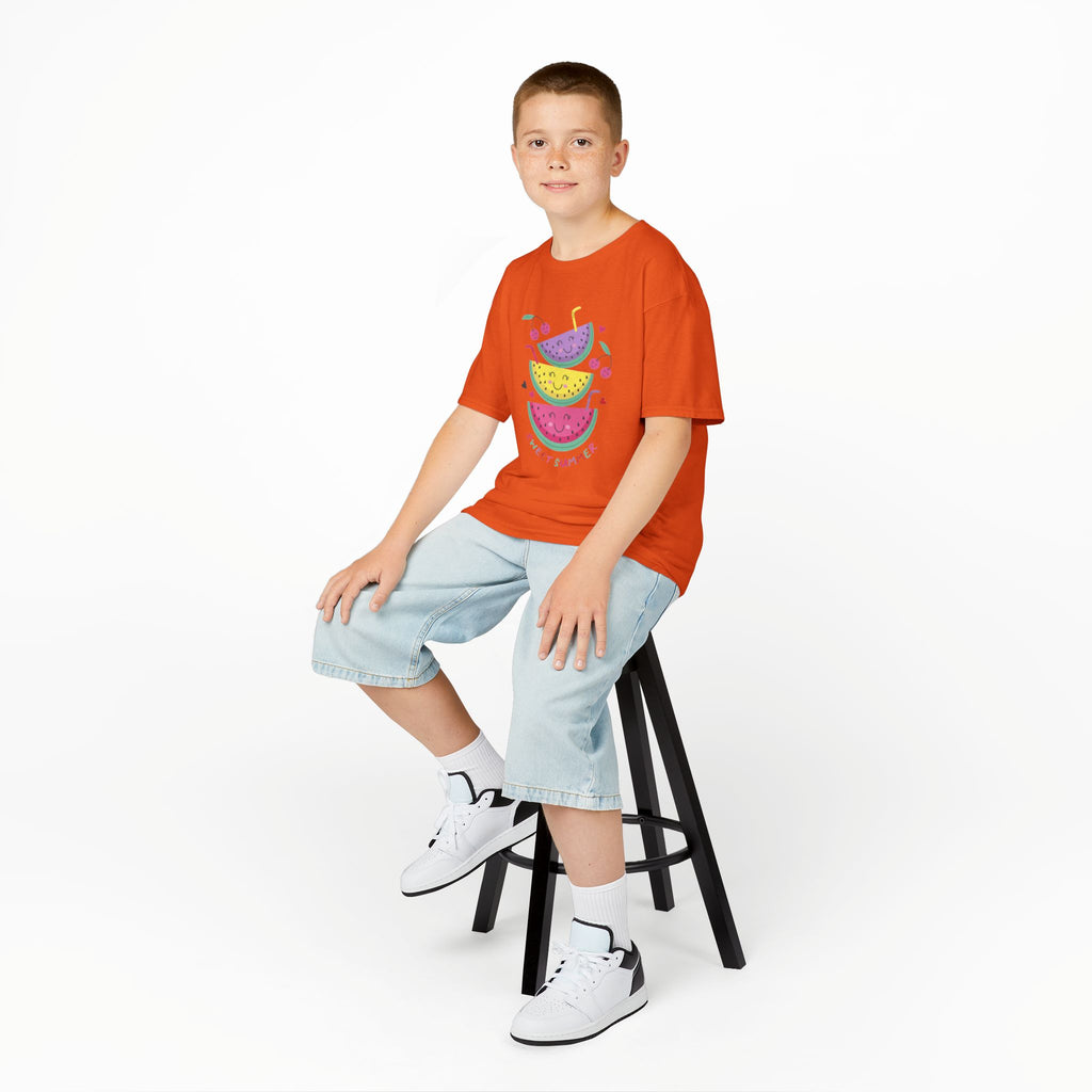 Kids T-Shirt — Cute Stacked Watermelon Illustration with "Sweet Things" Text