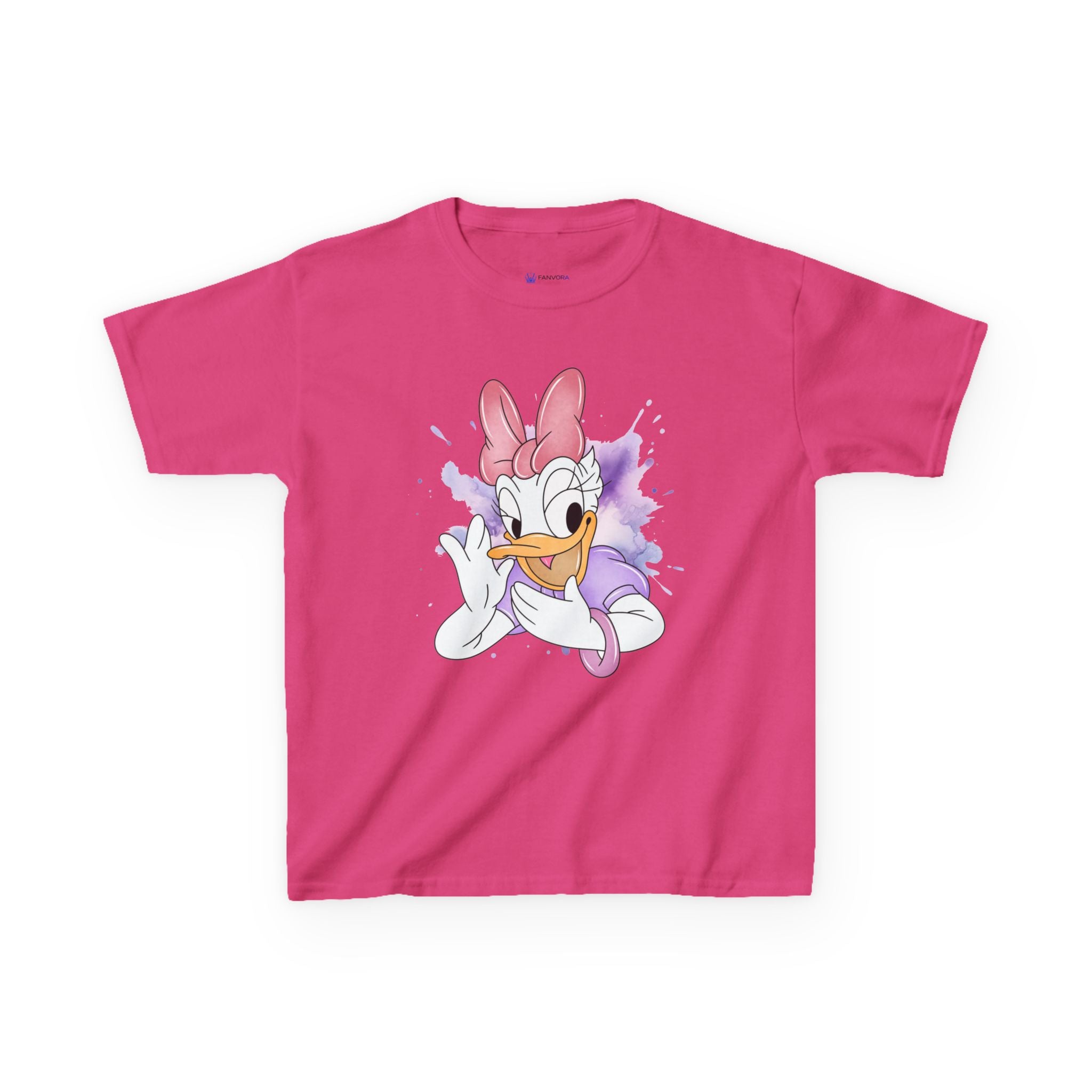 Kids Tee — Cute Daisy Duck Watercolor Graphic