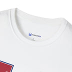 Fourth of July American flag graphic tee