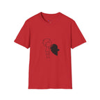T-Shirt — Boy Hugging Heart Ghost Cute Minimalist Graphic Tee