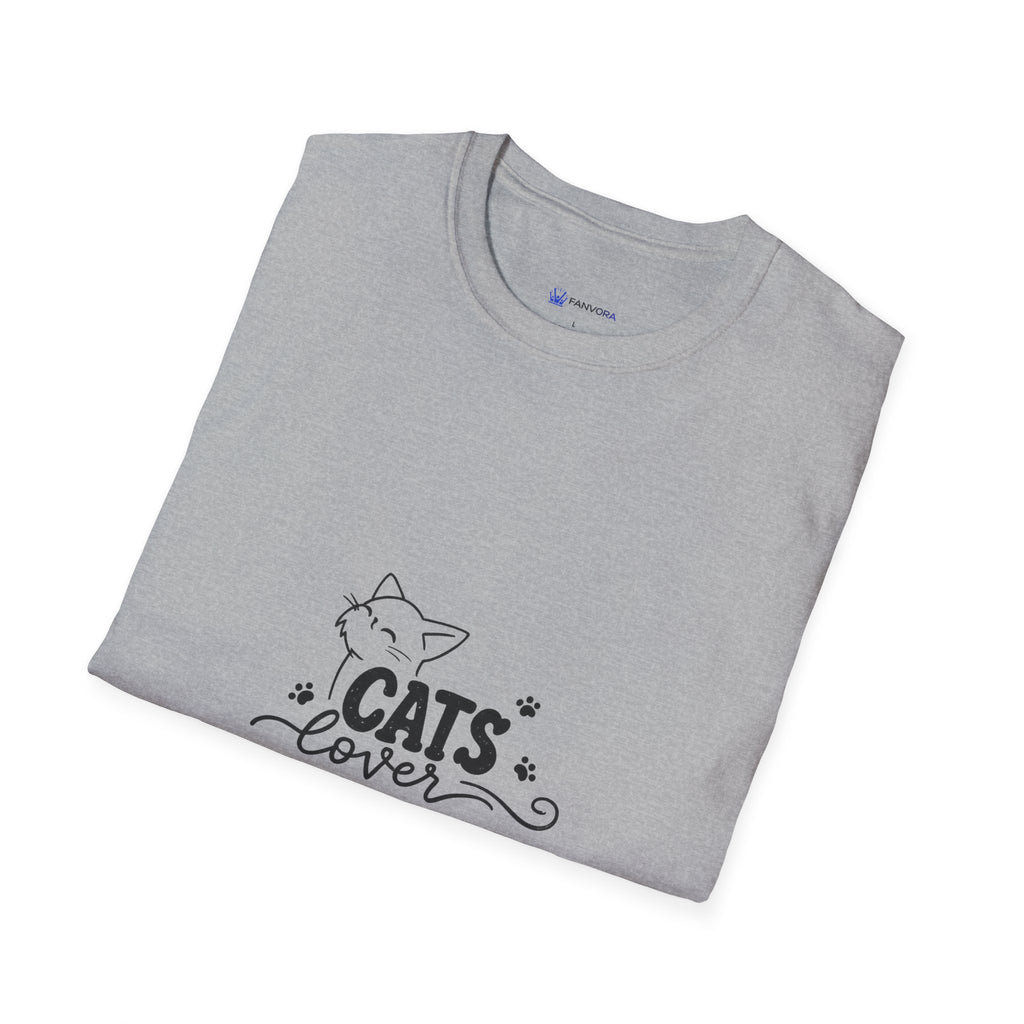 Cats Lover T-Shirt — Cute Minimal Cat Graphic Tee for Cat Moms & Pet Lovers