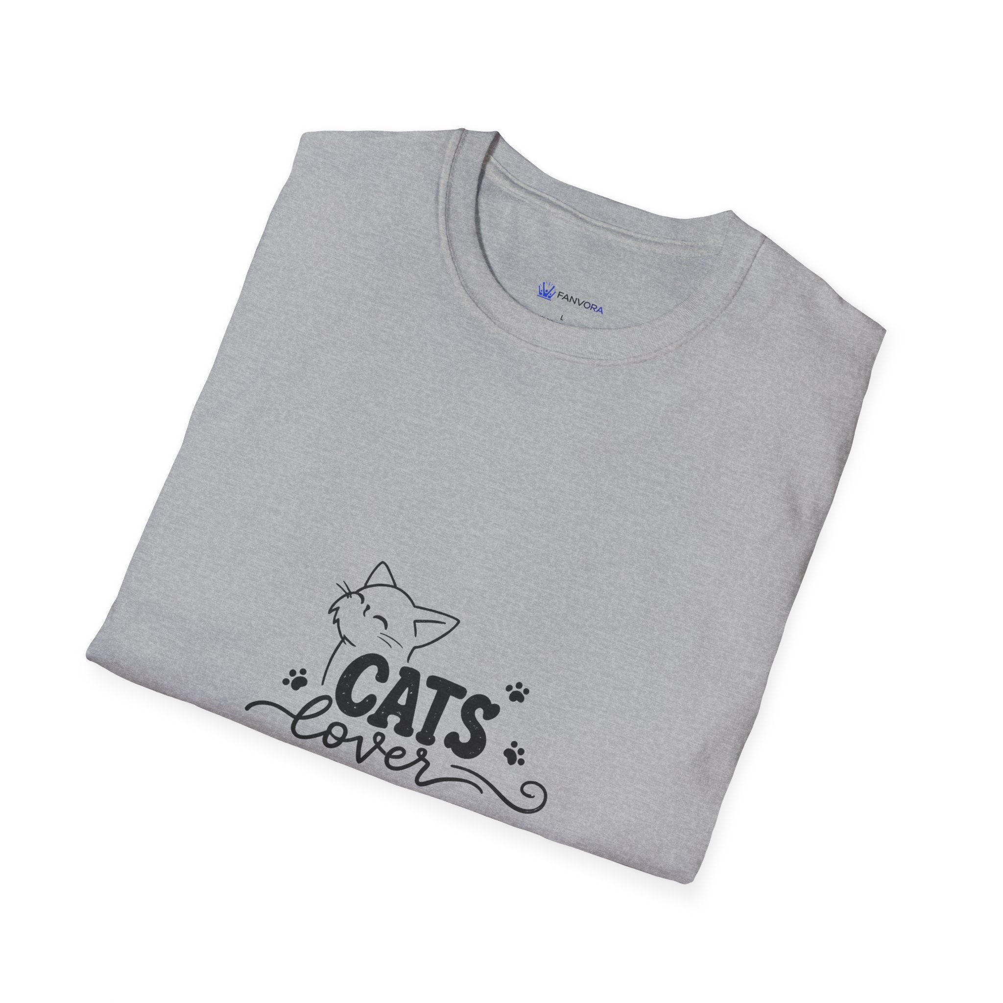 Cats Lover T-Shirt — Cute Minimal Cat Graphic Tee for Cat Moms & Pet Lovers