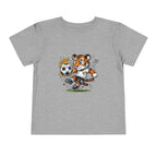 Toddler Soccer Tiger Tee — Cute Kicking Tiger Football Shirt for Kids