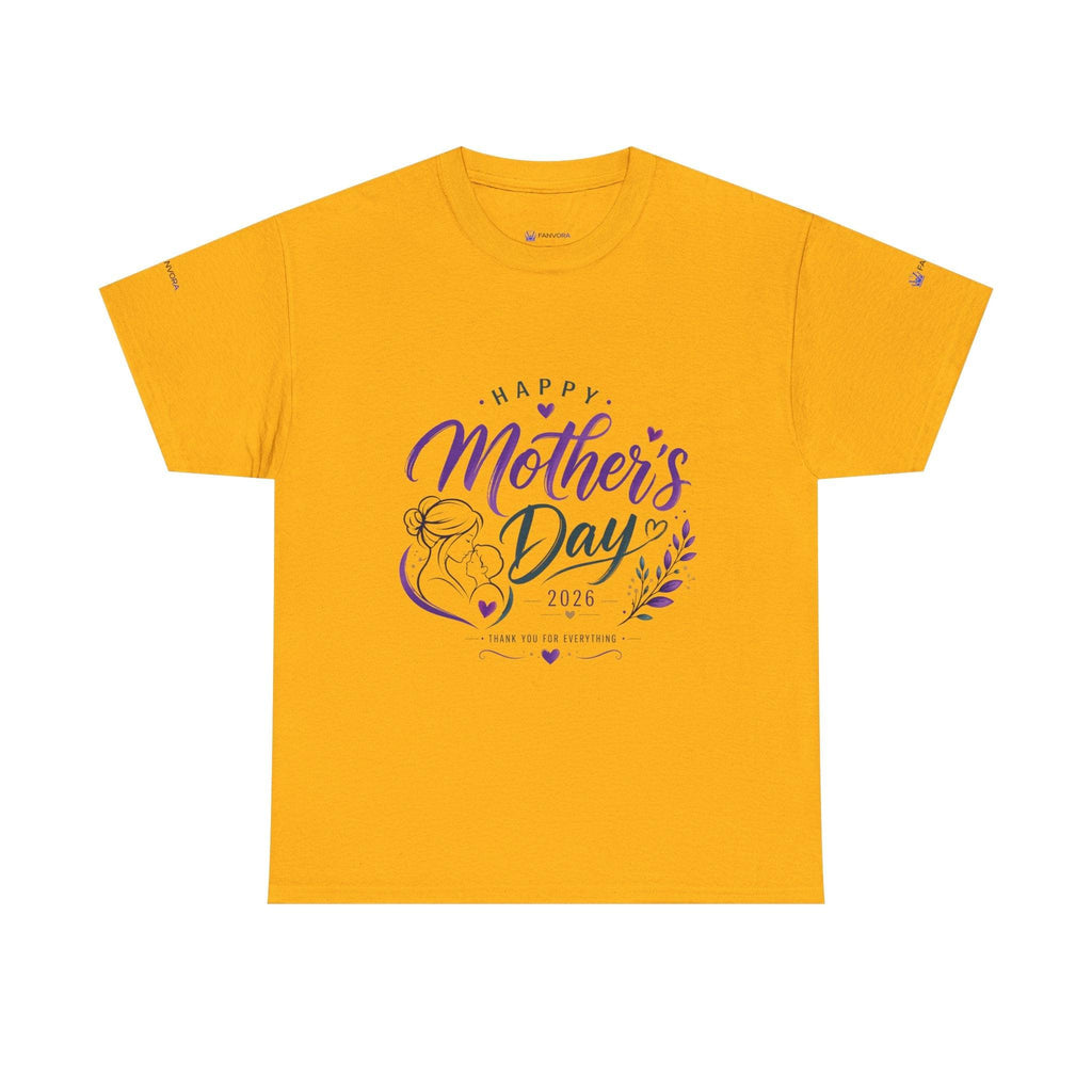 Mother's Day T-Shirt — "Happy Mother's Day 2026" Floral Mom Tee.
