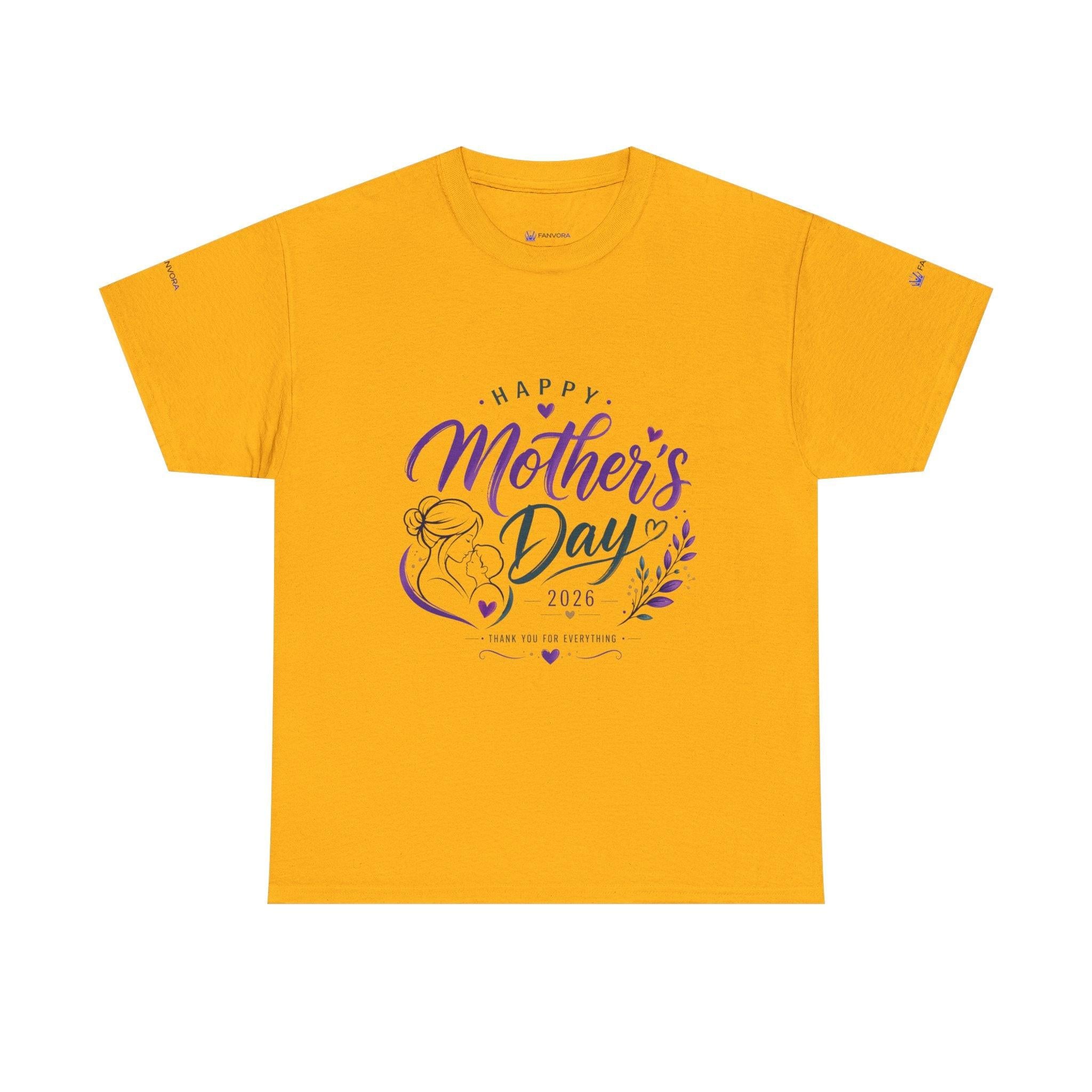 Mother's Day T-Shirt — "Happy Mother's Day 2026" Floral Mom Tee.