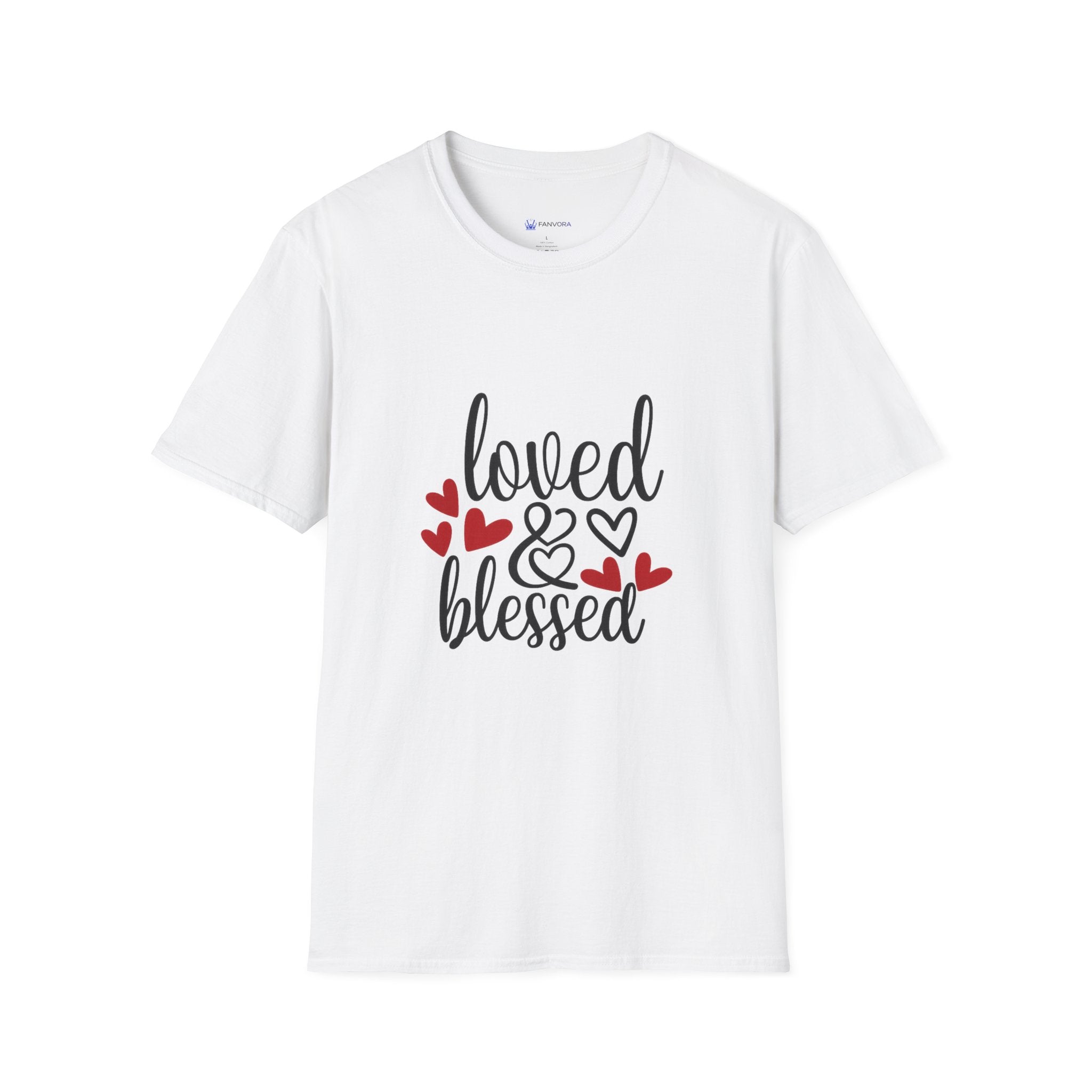 Loved & Blessed T-Shirt — Women’s Inspirational Heart Tee