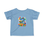 Toddler 2nd Birthday Tee – Colorful Balloon & Race Car "Happy Birthday" Shirt