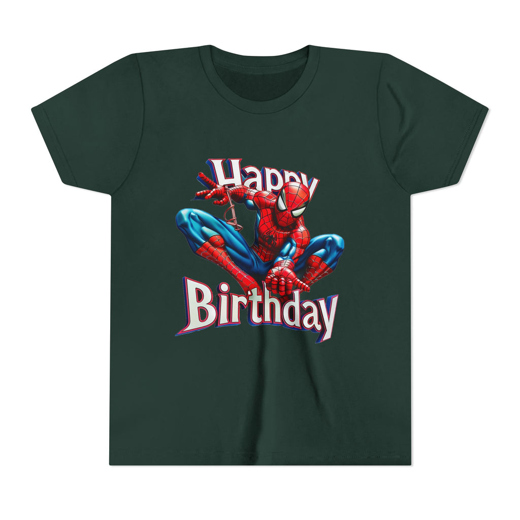 Spider Hero "Happy Birthday" Youth Tee