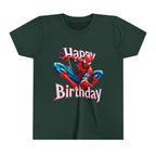 Spider Hero "Happy Birthday" Youth Tee