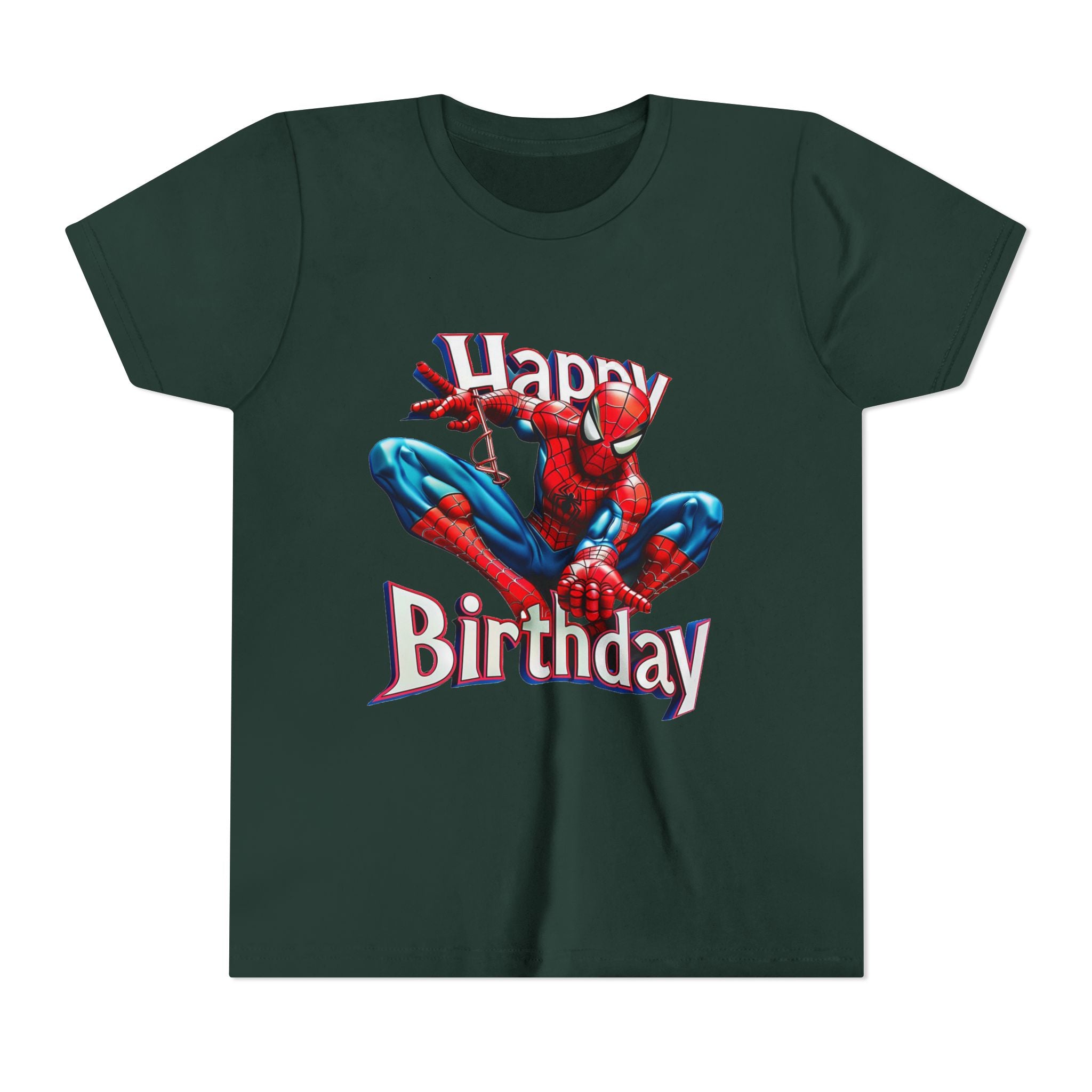 Spider Hero "Happy Birthday" Youth Tee