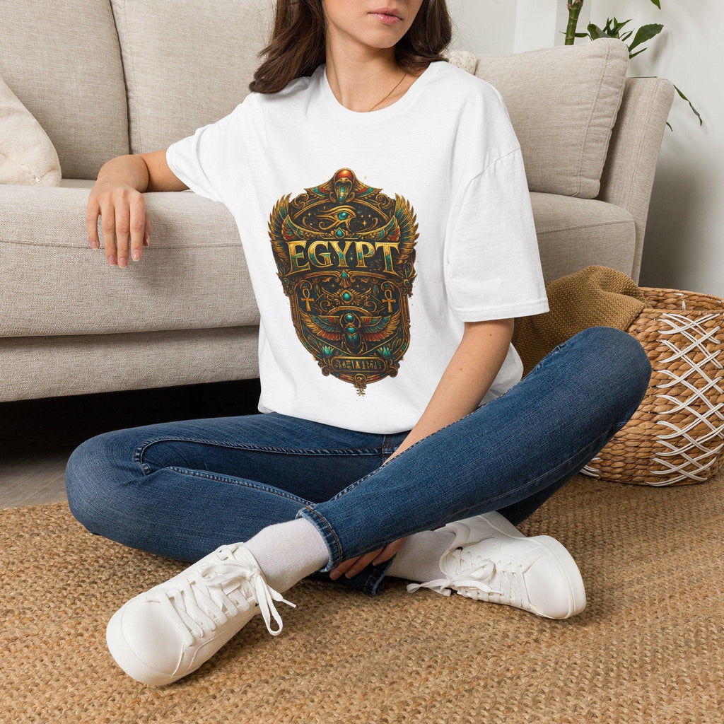 Egyptian themed Scarab T-Shirt — Vintage Egypt Graphic Tee.