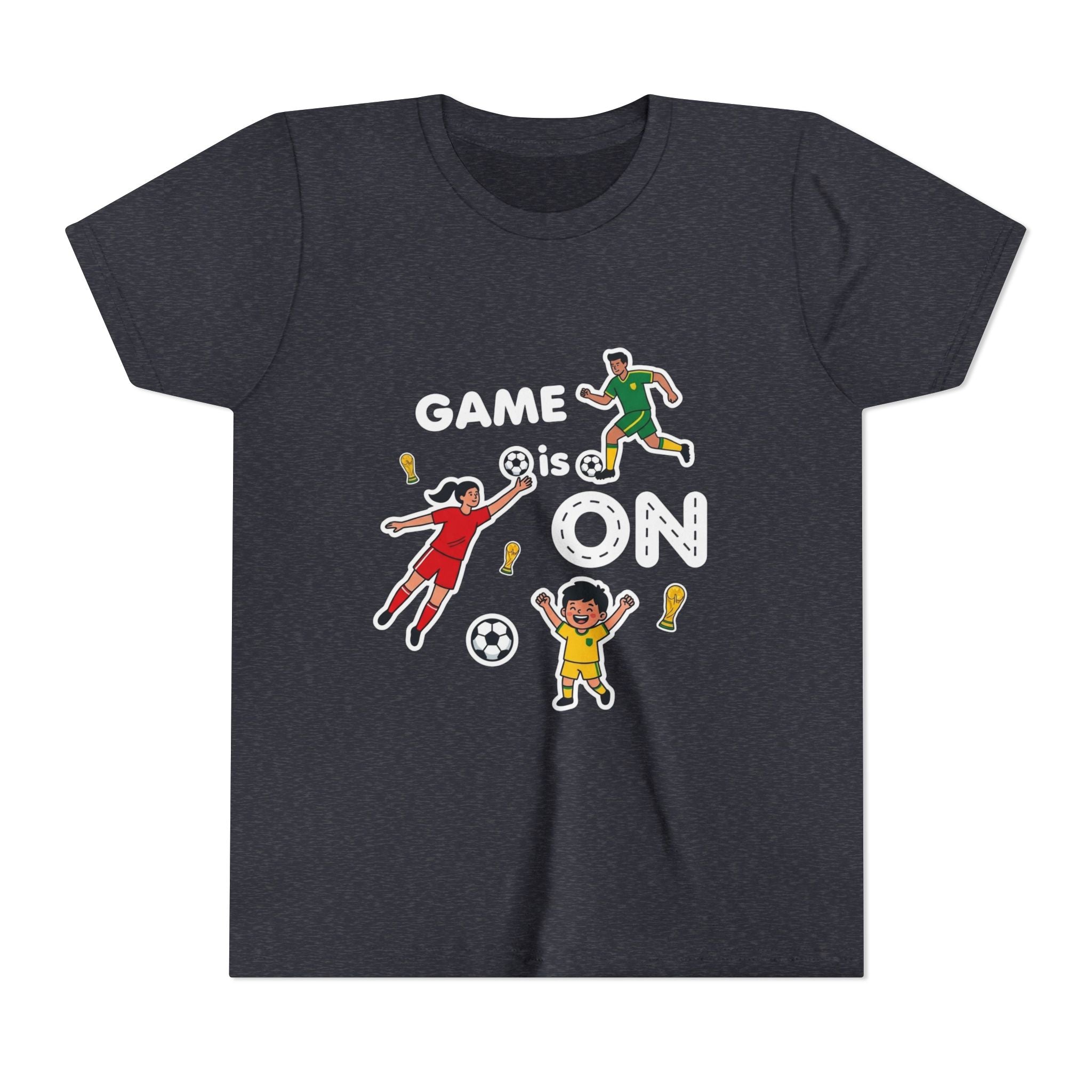 Kids Soccer Players T-Shirt 2026— Youth Football Team Tee