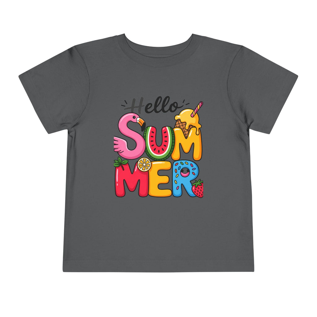 Hello Summer fruity typography Toddler Tee.