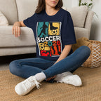 Soccer 2026 Retro colorful Graphic T-Shirt design.