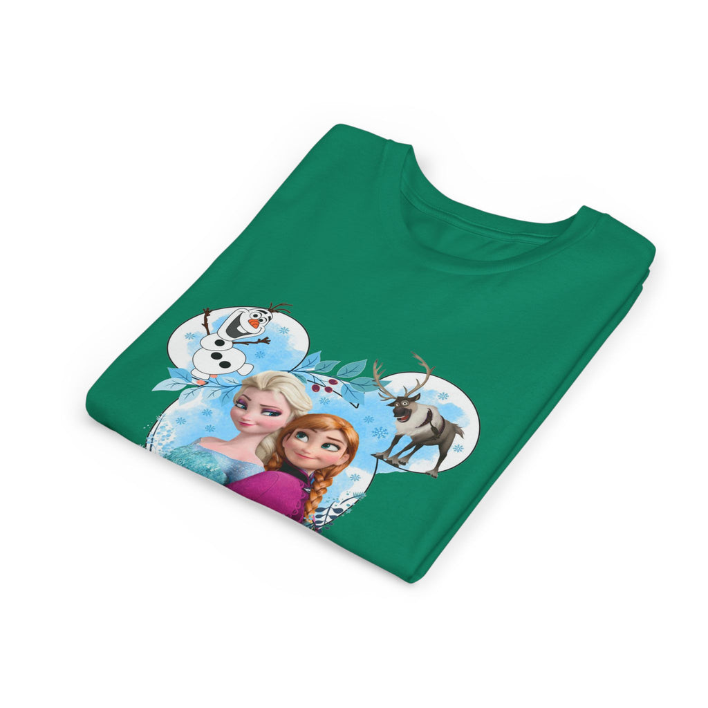 Girls' Frozen Princesses Youth Tee – Elsa & Anna Winter Friends Shirt