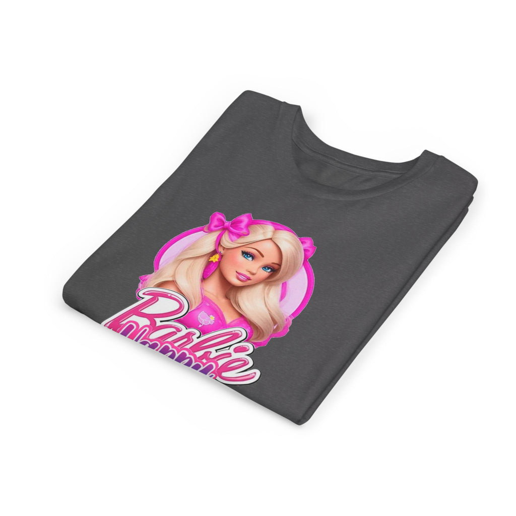 Youth Tee — "Barbie Happy Birthday" Pink Birthday Graphic Shirt
