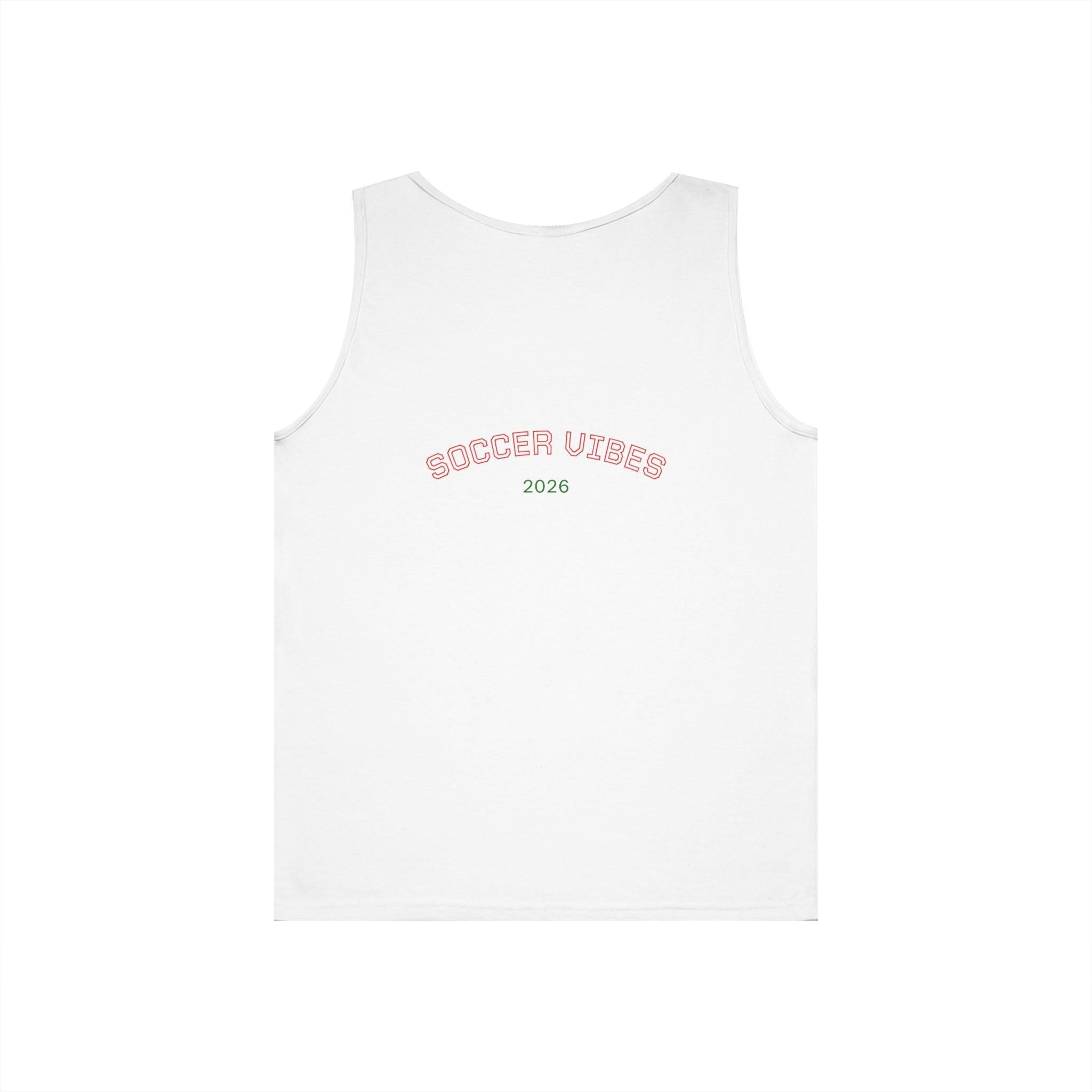 Soccer Player Graphic Tank Top — Vintage Italy Flag Soccer Vibes.