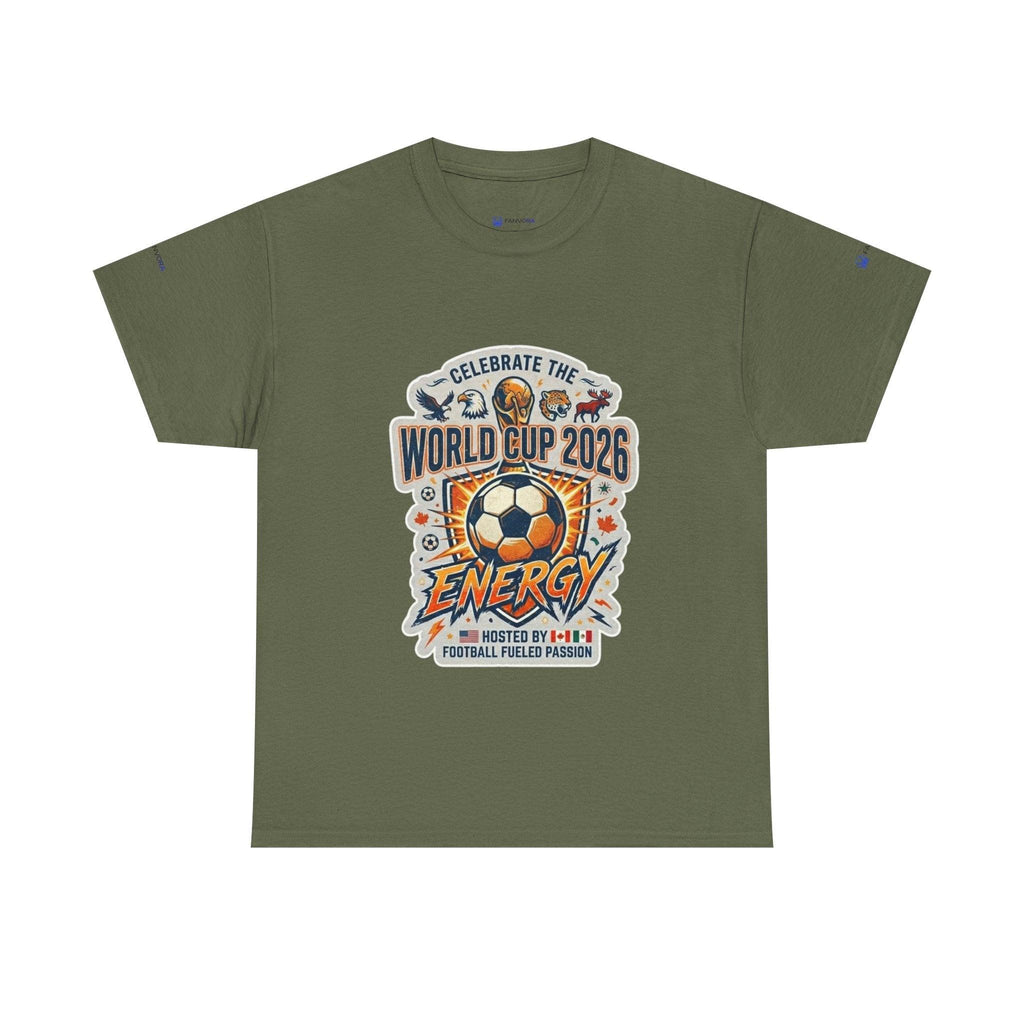 World Cup 2026 Energy Soccer Tee — "EAT SLEEP WATCH REPEAT" Fans Inspired.
