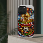 Soccer Magnetic Impact-Resistant Phone Case — FIFA Trophy Design